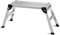 TANGZON Folding Aluminium Hop Up Work Platform, Step Up Bench Ladder Stool with Safety Locks, Anti-Skid Top & Pads, 150KG Capacity Platform Stool Bench for Washing Vehicles Windows (107 x 40 x 50cm)