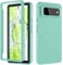 Liquid Silicone Case Compatible with Google Pixel 6a Case, Pixel 6a Case[Built-in Screen Protector ] Heavy Duty Protection Shockproof Slim Fit Case Cover for Google Pixel 6a -Green