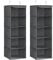 SONGMICS Wardrobe Organizer, Set of 2, Hanging Closet Bag, Foldable, Space Saving, with Metal Hooks, Bamboo Reinforcement, Linen Pattern, Grey RCH005G02