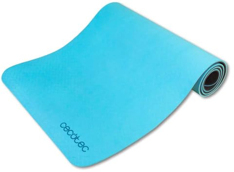 Cecotec Yogamatte, Gymnastikmatte DrumFit Yoga Mat, Maße 183 x 61 cm und 0,8 cm dick, Transportgriff, rutschfester Stoff mit Muster, WavyTex-Gewebe, widerstandsfähiges TPE-Material