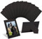 Better Office Products Papier-Bilderrahmen für 10,2 x 15,2 cm große Einsätze, 50 Stück, schwerer Karton-Fotorahmen mit Staffelei, stehende Papierrahmen (schwarz)