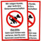 2er Set Schild Hunde kacken verboten (20 x 30 cm Kunststoff) - Lustig - Kein Hundeklo - Hundekot Schild - Hunde Verbotsschilder - Hundeschilder