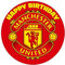 YummyArt Edible Cake Topper - edible cake decorations 19cm diameter edible cake toppers compatible with manchester united cake topper edible football cake toppers edible