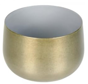 Lambert [BR Windlicht Eisen Antik-Nickel/Eisblau H 6,5 D 9,5cm