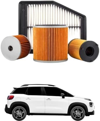 Kit 4 Filtri Tagliando compatibile con CITROËN C3 Aircross II 1.5 BlueHDi 100 75 kw Diesel 2018-2024