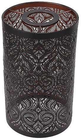 HERCHR Hoher Lampenschirm für Tischlampen, Schwarz, aus Metall - Lampenschirm-Ersatz