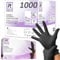 R MOVE 1000 Einweghandschuhe Schwarz, Nitrilhandschuhe, einmalhandschuhe puderfrei & latexfrei, handschuhe einweg für Mechaniker, Tätowierer, Kosmetikerinnen (Schwarz, XL)