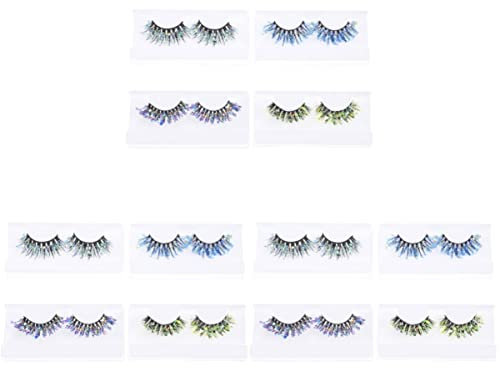 MAGICLULU 3 Set Di Ciglia Finte Trucco Wyelashes Ciglia Glitterate Riutilizzabili Ciglia Con Paillettes 4 Paia*3