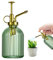 Pflanze Misterplantat Mister Water Spray Flasche für Pflanzen kreativer Handdruck Wasserflasche Glasblütensprühgerät (grün+Goldener Sprinkler)