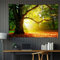 Arsey Wandteppich Wald Wandtuch Baum Wand Teppich Tapisserie Sonnenschein Himmel Wandbehang Gras Natur Landschaft Wandteppiche Deko Wohnzimmer Schlafzimmer, Grün, 200x150cm