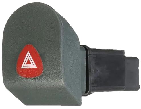 Bouton de Warning Feux de Détresse compatible avec KANGOO de 1997 à 2010-7700308821 8200090307 8200523539