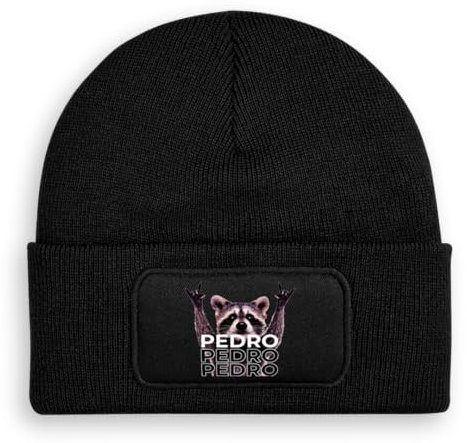 Pedro Pedro Pedro - Beanie | Strickmütze | Wollmütze | Beanie mit Druck | lustige Sprüche | Apres-Ski | Winter | Schwarz