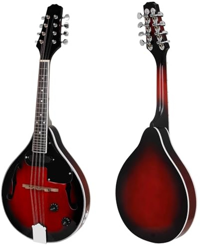 Mandoline Mit Anfänger-Set Tibetische Gitarre, Box-Mandoline Achtsaitige Mandoline Nationales Musikinstrument Mandoline