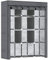 HOMCOM Stoffschrank, Kleiderschrank mit Kleiderstangen, 8 Ebenen, Faltschrank, Faltbare Garderobe für Schlafzimmer, Flur, Vliesstoff, Dunkelgrau, 125 x 43 x 162,5 cm