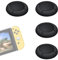 AzureRay Switch Ersatzkappe für Controller – Joystick Kappen aus Silikon, 3D Grips für Switch/Lite, Schwarz (Schutzzubehör)​
