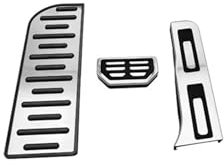 Fußstütze Bremse Für Xiaopeng Xpeng G9 P7 2022-2023 Bremsbeschleuniger Hauptfahrer Restpedal Aluminiumlegierung Silbrig Bremse Pedalkappen(P7 3piece)