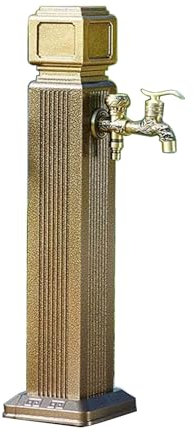 JLLEIZYZ Fontaine Murale Exterieure, Robinet Extérieur, Fontaines Décorative, Fontaine à Boire, Borne D'incendie pour L'irrigation et Le Nettoyage du Jardin(65x10cm/26x4in)