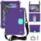 Funda para tablet Lenovo Tab 4 10 Plus TB-X704F/N/L/V para niños, ligera, EVA+PC, a prueba de golpes, con correa para el hombro, funda protectora resistente para tableta. Púrpura y aguamarina