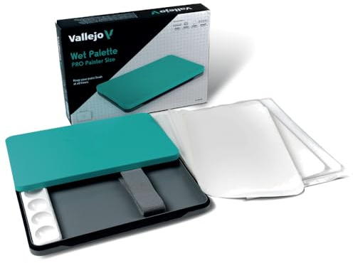Vallejo B90001 Wet Palette Set (1 Wet Palette, 2 Sponges, 30 Papers, 1 Well Palette)