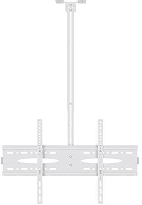 HTTGDGDH Soporte De TV Blanco para Techo De 40 A 60, con Inclinación Y Rotación. Altura Ajustable, Vesa Máx. 600 X 400 Mm, Soporta hasta 50 Kg.(1 Metro)