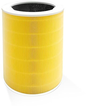 Core 600S Replacement Filter Compatible with LEVOIT Core 600S-RF Air Purifier,3-in-1 H13 True HEPA & High-Efficiency Activated Carbon Filter, 1 PACK, Yellow