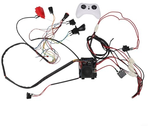 2.4G Wireless Wiring Harness Kit for Childrens Electric Ride On Cars 24V Input Compatible with 12V to 24V Battery Upgrades