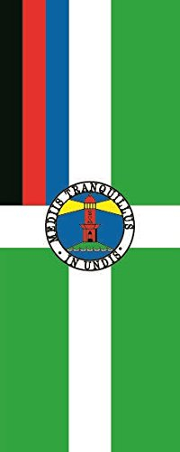 U24 Fahne Flagge Borkum im Hochformat Premiumqualität 150 x 400 cm