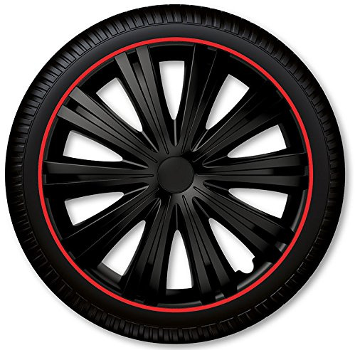 GORECKI 4 Radkappen Radzierblenden Giga R Black - 4-er Set (13'')