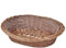 Festnight Weide Hundekorb/Tierbett Katzenbett Hundebett Weidenkorb Katzenkorb Naturfarbe 50x33x16cm