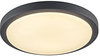 SLV 229965 Ainos Deckenleuchte, 21 W, Anthrazit, 30 x 30 x 6.5 cm