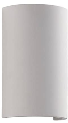 Lindby Wandleuchte, Wandlampe Innen Colja (Modern) in Weiß aus Gips/Ton (1 flammig G9) - Wandstrahler Wandbeleuchtung Schlafzimmer/Wohnzimmer Wohnzimmerleuchte