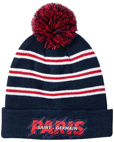 Paris Saint-Germain Bonnet Pompon PSG - Collection Officielle Taille Adulte