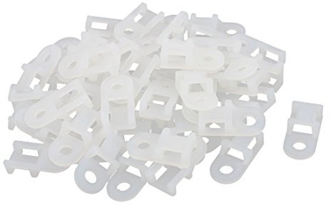 Aexit 50 pz STM-0 20 x 10 x 5mm Supporto per fermacavo Supporto per cavo tipo sella in plastica ID: 961614