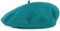 Lipodo Biskaya Baumwollbaske Damen - Baskenmütze aus 100% Baumwolle - Mütze One Size (53-58 cm) - Franzosenmütze Frühjahr/Sommer Petrol