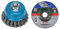 Bosch Professional Topfbürste Stahl gezopfter Draht für Winkelschleifer (Ø 75 mm) & Trennscheiben-Set 5tlg. (Metall, Ø 125 mm, für Winkelschleifer)