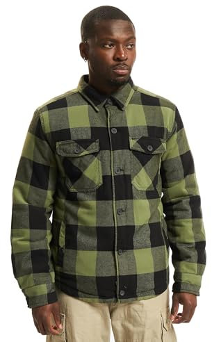 Brandit Lumber Jacket, color: black+oliv, size: 5XL