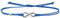 Wind Passion - Bracelet Infini Bleu | En Corde Fine et Fermeture Argentée | Cadeau Hommes Femmes Fait Main En Europe | Corde Fine Nautique Réglable