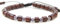 agathe création BP09112005 Bracelet tibetain Porte Bonheur - Signe Om tibétain - Bois Acajou et Argent 925 - Fait Main