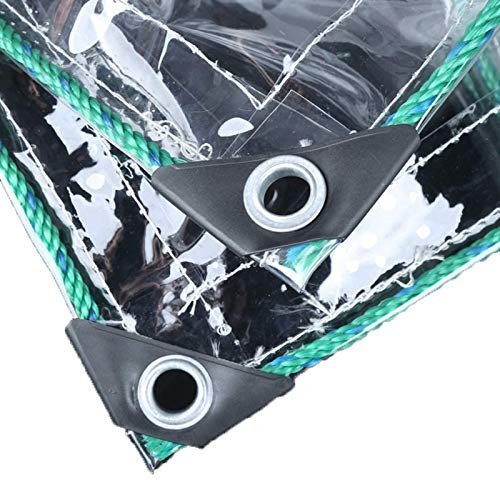 Transparente Bâche de Protection, Couverture Étanche Bâche, Bâche Étanche imperméable et Indéchirable avec Oeillets, pour Mobilier de Jardin, Bois, Piscine et Voiture, 0,35 mm (Size : 1.8×2.5m)
