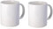 CELIMS Mug Personnalisables - Tasse Blanches Sublimation - Lot de 2/6/12 Au Choix (Lot de 2 Mug, Blanc)
