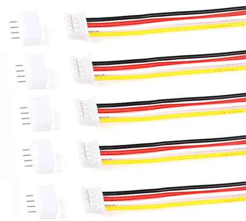 20 Set Mini Micro Jst 2.0 Ph 4 Pin Connettore Spina Maschio Con 150mm Cavo & Femmina