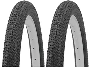 Par de Cubiertas para Bicicleta BMX 20 x 2.125 (54-406), 2 Unidades (Negro)
