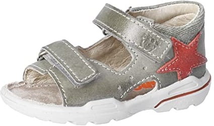 PEPINO Ricosta Jungen Sandalen Joey,Kinderschuhe,WMS:Mittel,offene Schuhe,Strandschuhe,Outdoorsandalen,Halbschuhe,eukalyptus (530),24 EU