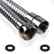 Drawer360 2m Shower Hose | 79-Inch Anti-Kink Stainless Steel Shower Pipe | Universal Fit G1/2 Standard Replacement Hose with Washers – Chrome Effect