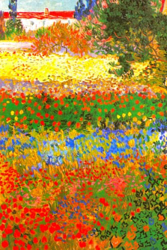 Garden in Bloom Van Gogh Notebook: Vincent Van Gogh Flowering Garden Blank Lined Journal