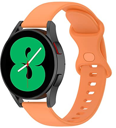BoLuo 20mm Uhrenarmbänder für Huawei Watch GT3 42mm /Watch GT2 42mm,Silikon Ersatzband Uhrenarmband Armbänder für Coros Pace 2 /Coros Apex 42mm /Ticwatch E3 / Polar Ignite/Polar Unite (S, Orange)