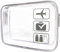 Trousse de Toilette Avion Cabine Trousse de Toilette Transparent Voyage Trousse pour Femme Homme - 19cmX15cm (Gris)
