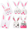 100 PCS Osterhasen Tüten, Geschenktüten Ostern, Partytüten Kindergeburtstag, Süßigkeiten Tüten, Hasen Biscuit Tüte, Ostertüten, Schön Hasenohren Tüten für Ostern, Hochzeit, Geburtstag