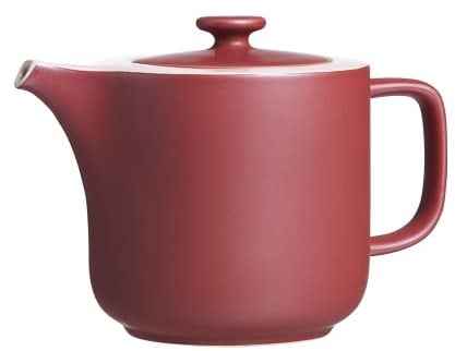 Ritzenhoff & Breker Kanne Jasper, Steinzeug, 1,4 Liter, Teekanne/Kaffeekanne in moderner Trendfarbe, Mattglasur & Soft-Touch-Haptik, Beere