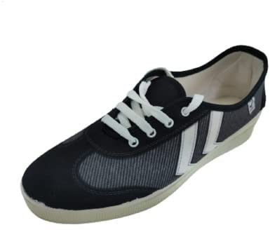 Kiruz - Zapatillas Lona Ciclista Plataforma Mujer -Casual y Caminar - Cierre Cordones - Suela de Goma - Deportivo Confort Aerobic - 38, Negro